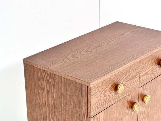 Comò Vintage, Effetto Legno Marrone con 2 Cassetti, Armadi contenitori (foto 9 di 15)