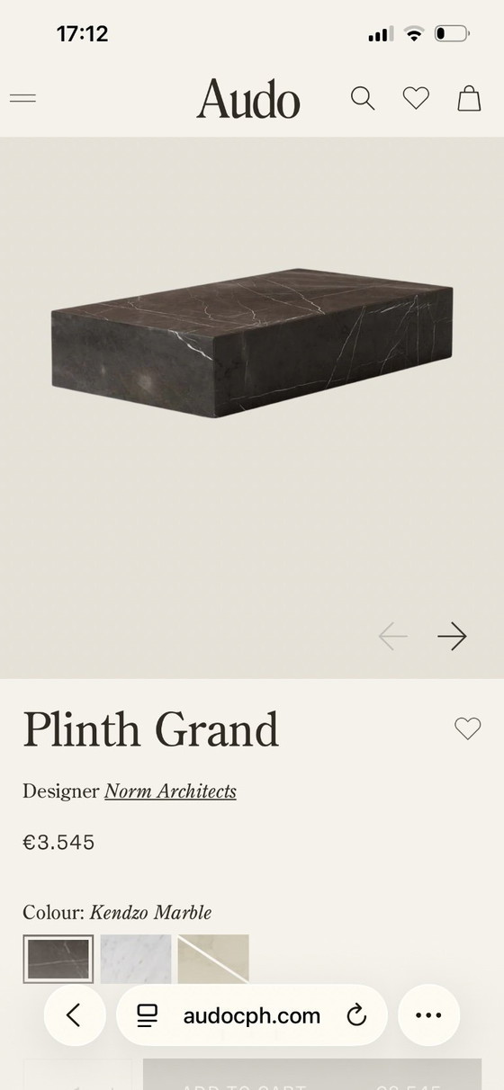 Image 1 of Audo Copenhagen marble coffee table