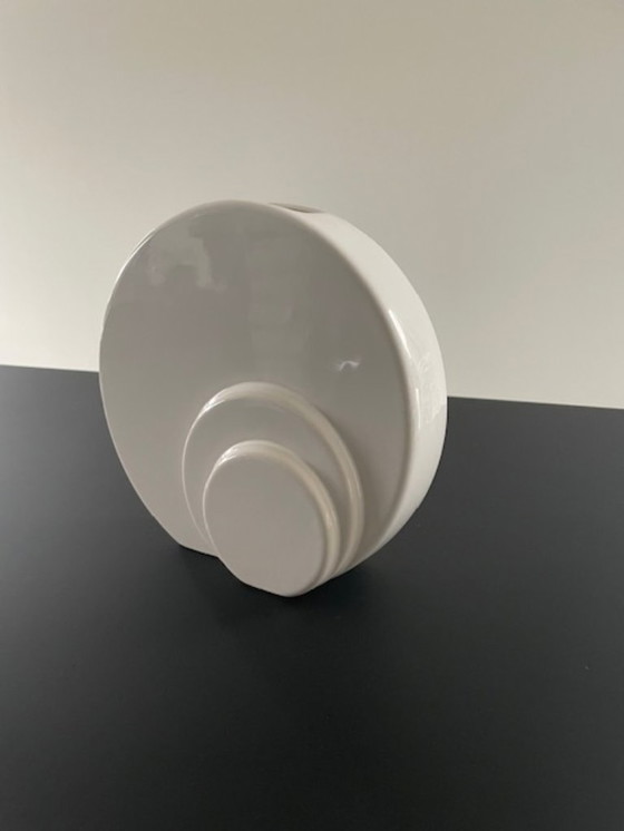 Image 1 of Vintage disc vase in postmodern design