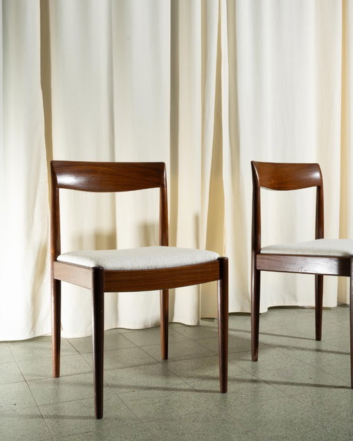 4x Teak Dining Chair Midcentury