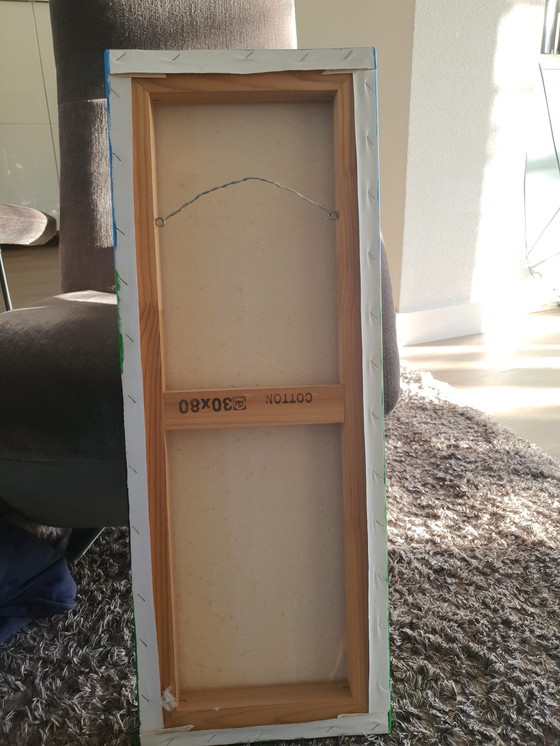 Image 1 of Realistisches Gemälde „Milchkuh“, Acryl auf Leinwand