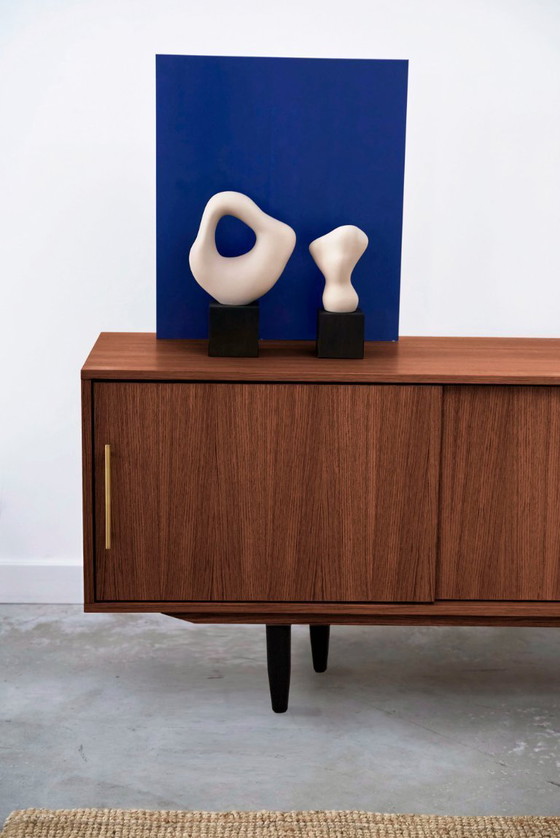 Image 1 of Schuifdressoir gebeitst teak T-S04 220