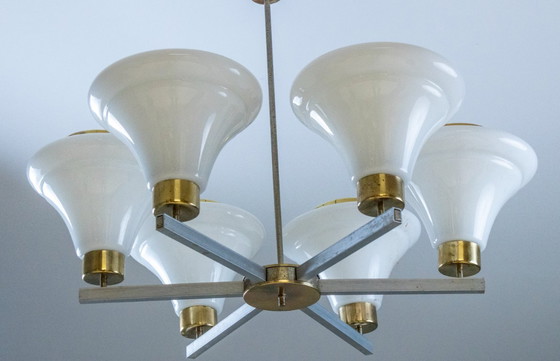 Image 1 of Lampadario, Josef Hůrka, anni '60, Cecoslovacchia