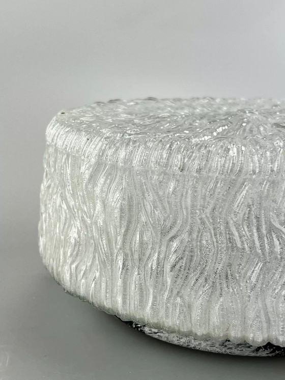 Image 1 of 60er 70er Jahre Lampe Leuchte Plafoniere Flush Mount Glas Space Age Design 70s