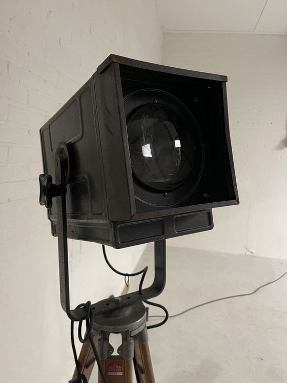 Image 1 of Lampe sur pied de théâtre, style industriel rétro art déco