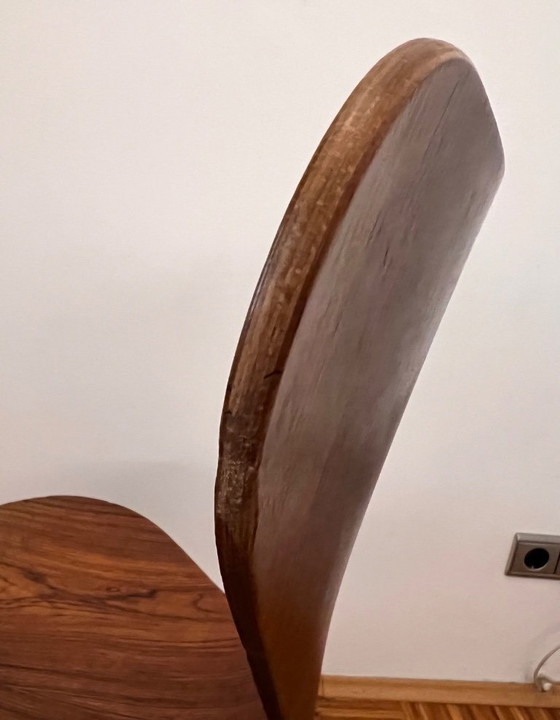 Image 1 of Fritz Hansen teak swivel chair Arne Jacobsen