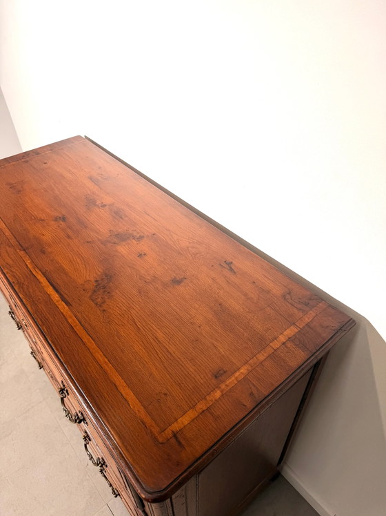 Cassettiera antica in rovere a tre cassetti – Cassettiere, Wood (photo 4 of 7)