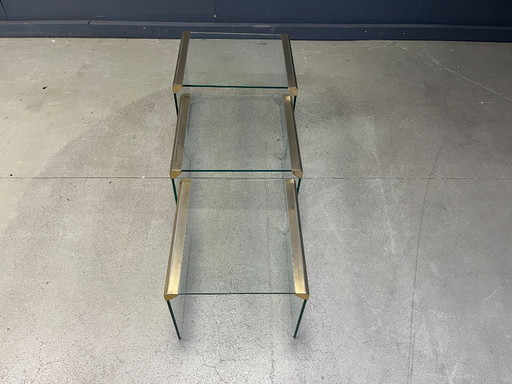 Tables gigognes T35 de Galotti & Radice, 1975, lot de 3