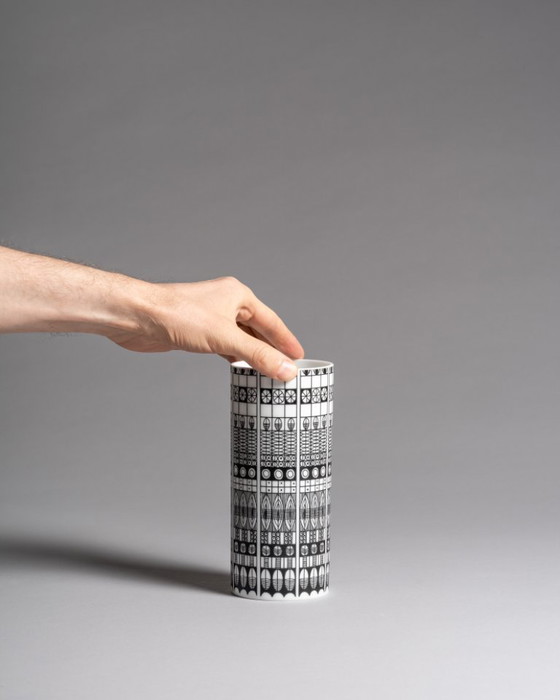 Image 1 of Rare Porcelain XL Vase Duo Hans Theo Baumann Rosenthal Germany 1963 H40cm MCM