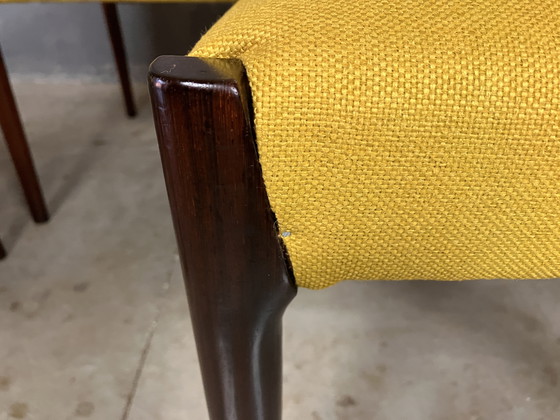 Image 1 of Rosewood chairs newly upholstered Mid Century Vintage