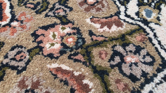 Image 1 of Hand-knotted Oriental wool Bidjar rug medallion brown 248x348cm