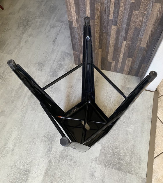 Image 1 of Genuine TOLIX H75 industrial stackable bar stool, black