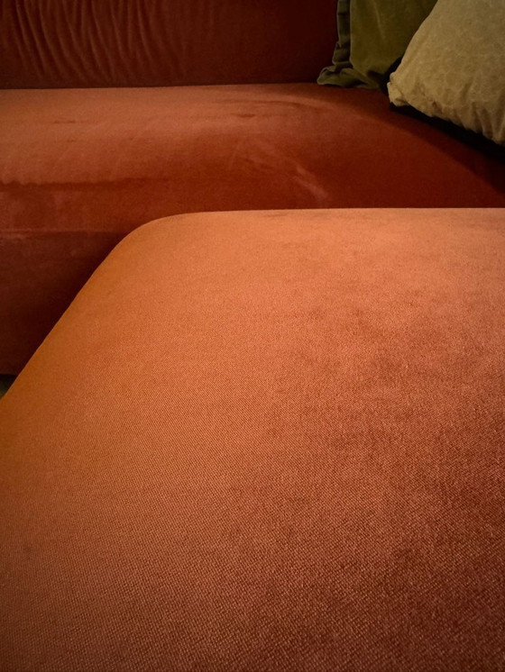 Image 1 of Fest Amsterdam (229 cm) und Pouf L (90x90cm) - Bolster - Royal 182 Safran