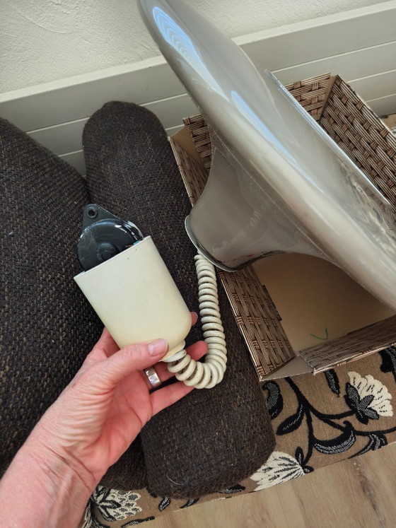 Image 1 of Peill & Putzler glazen hanglamp uit het midden van de 20e eeuw