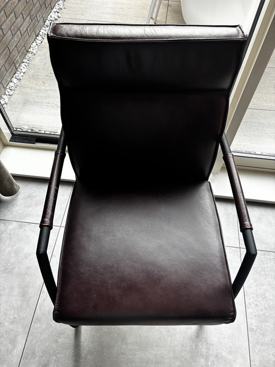 6 fauteuils en cuir de Goossens – Chaises de salle à manger, Leather, Metal (photo 7 of 9)
