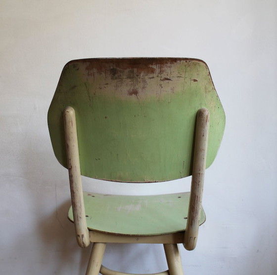 Set di 6 sedie da pranzo TON | Finitura originale color pastello | 1964 – Wood (photo 8 of 46)