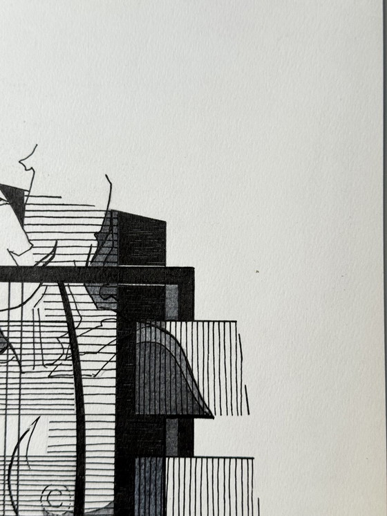 Image 1 of Eugène Eechaut (1928-2019) - 4 works, ink on paper 1982-1984