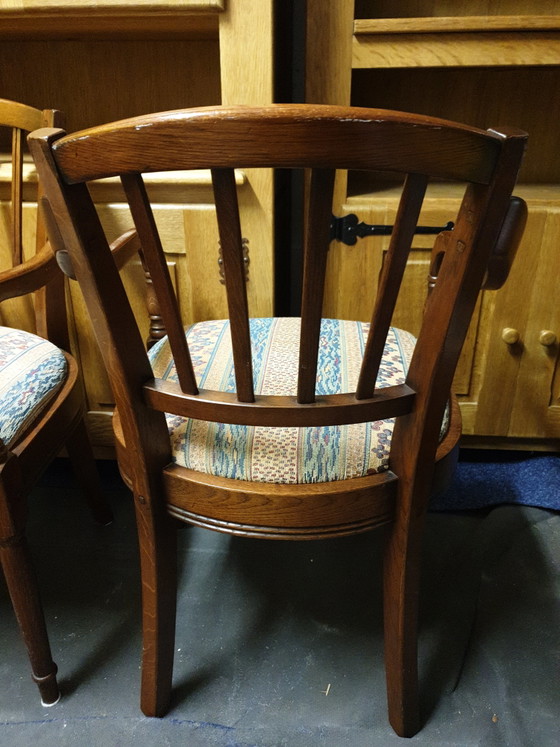 Image 1 of 4 fauteuils de salle à manger Art Nouveau Bannink
