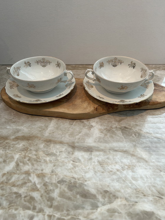 Image 1 of 2 cuencos de sopa antiguos de Baviera