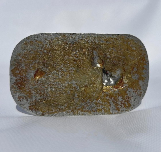 Portacandele scultoreo David Marshall, alluminio e bronzo, Argentato, Design (foto 6 di 6)