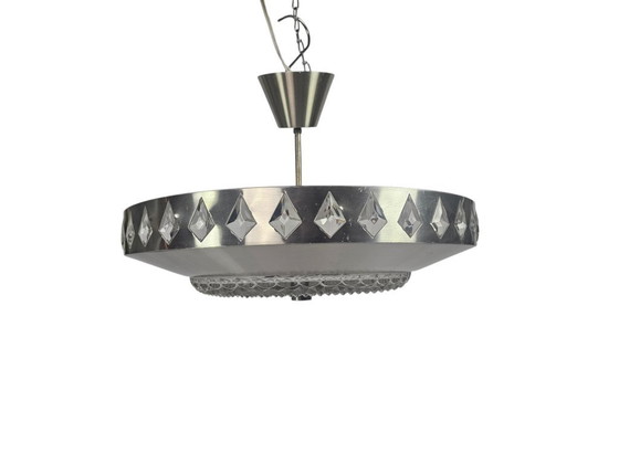 Image 1 of Vitrika - Orrefors - Carl Fagerlund - Ufo lamp - Zweden - 60's