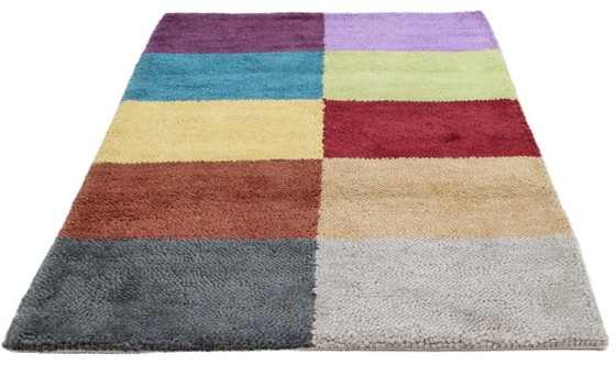 Modern Designer Hand-Knotted Wool Rug New & Unused 200 x 140 cm, Rugs & carpets, Multi Color (photo 3 of 8)