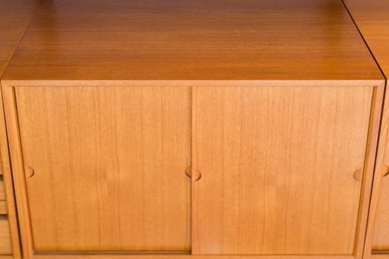 Image 1 of Modulair wandplankensysteem van Poul Cadovius voor Cado, jaren 60.