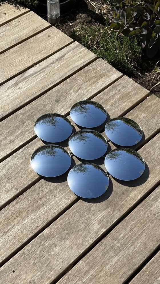 Image 1 of Vintage design spherical glass mirror round flower shape Bubble Mirror