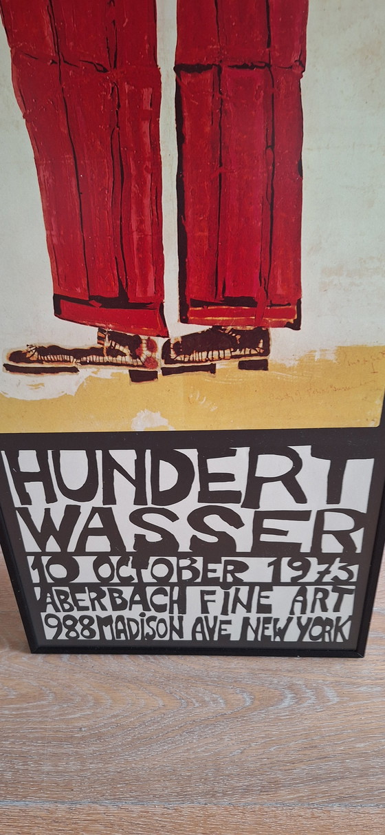 Image 1 of Affiche ancienne de l'exposition Hundertwasser