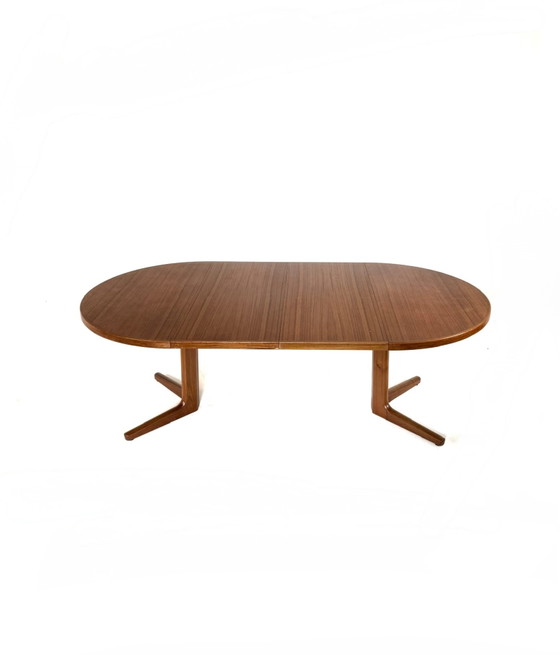 Vintage Extendable Danish Dining Table, Velje Møbelfabrik '60 – Velje Stolefabrik, Wood, Metal (photo 5 of 15)