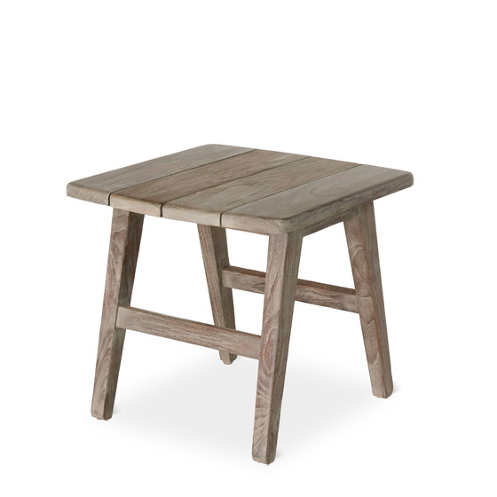 Image 1 of Castle Line Teak Grey lounge chair with side table
