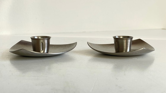 Image 1 of BOUGEOIRS Géométriques Métal Brossé VINTAGE