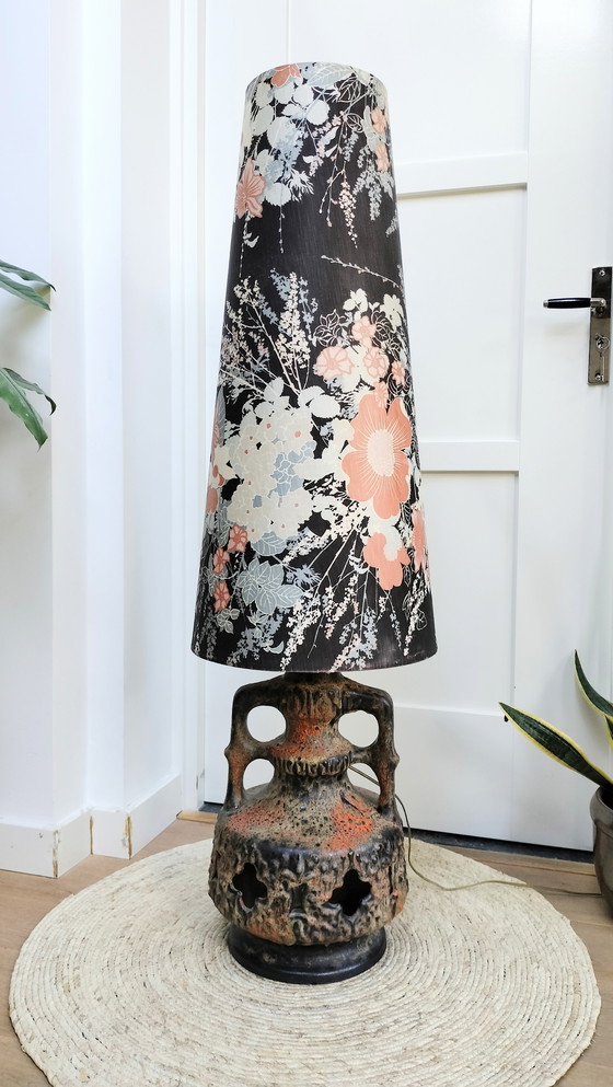 Image 1 of Vintage Ceramic Xl Floor Lamp