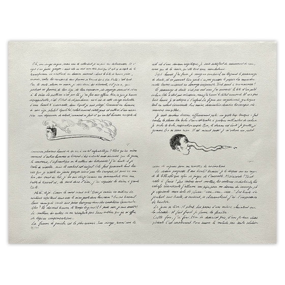 Gesigneerde lithografie van Roland Topor, La Plume, 1974 – Litho's & Zeefdrukken, Paper (photo 4 of 5)