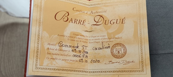 Barré - Dugué Cassettiera ST cavaliere, in legno marrone, Cassettiere, Metallo, Vintage (foto 5 di 5)