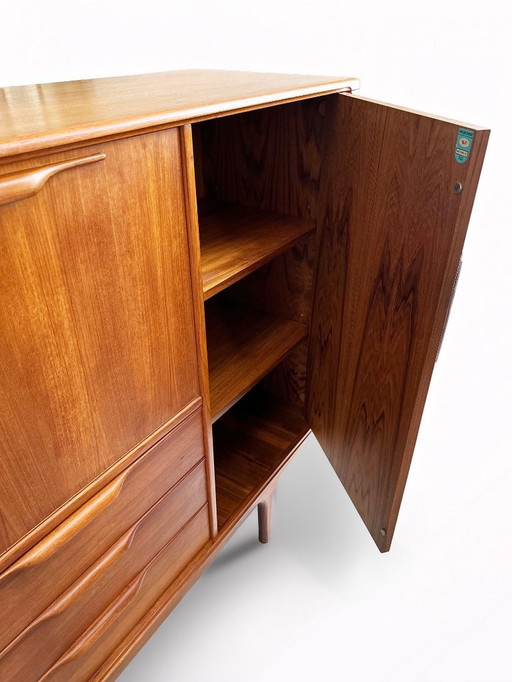 Buffet haut en teck Mid Century des années 1960