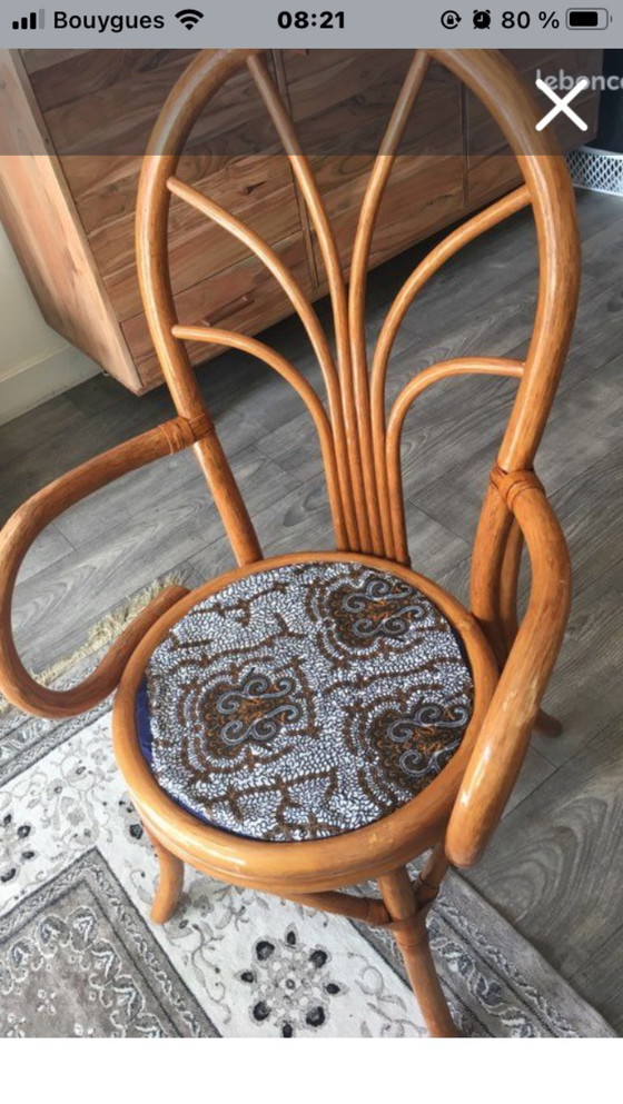 Image 1 of Sedia/poltrona in vimini e rattan