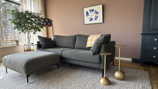 Gealux 3-seater sofa Daan with ottoman