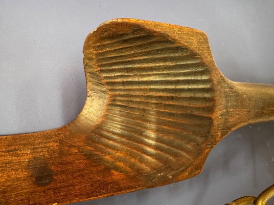 Image 1 of Giogo in legno con raccordi in ottone