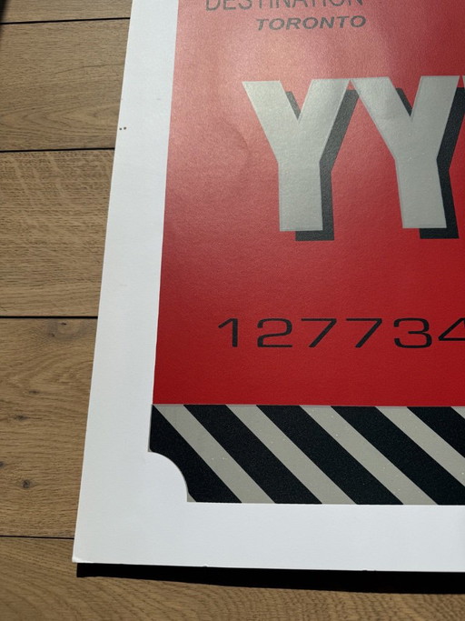 Graphic Design Poster Luggage Tag Panam Eames Era Toronto – wanddecoratie, Paper (photo 2 of 8)
