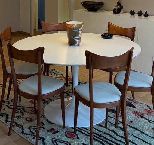 tavolo rotondo bianco opaco