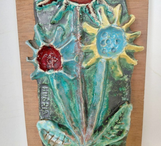 Pannello murale in ceramica vintage, Hugria (anni '60/'70 BAP) – Decorazioni murali (photo 10 of 18)