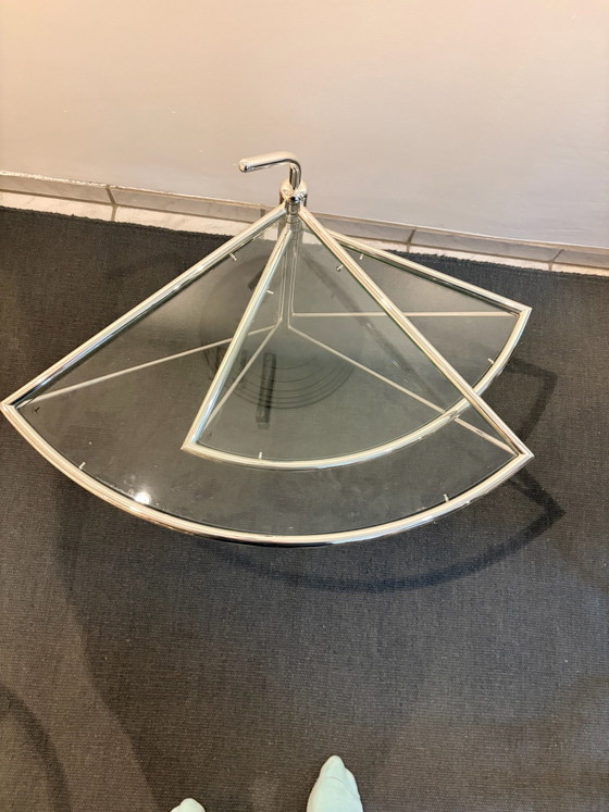 OMA Padova Swivel Table (Late 80s / 90s) – Side tables, Chrome, Glass (photo 2 of 5)