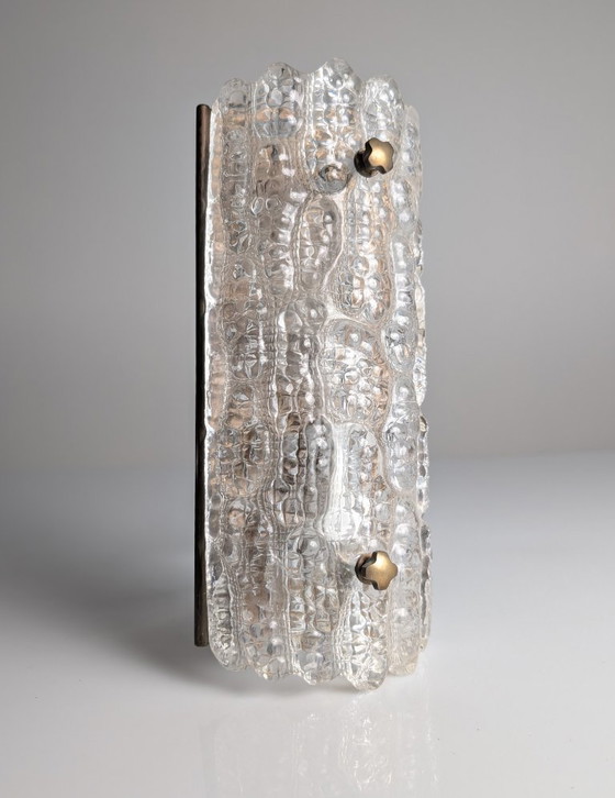 Image 1 of Aplique de pared de vidrio texturizado Carl Fagerlund, década de 1960