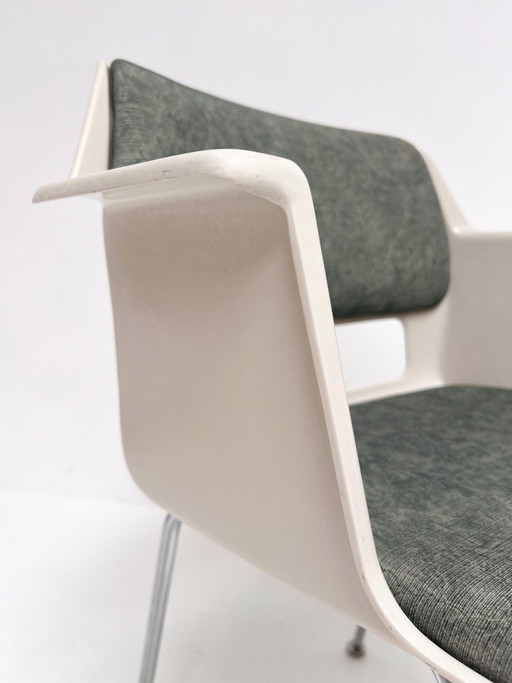Gispen Modell 2225 Schalenstuhl von Andre Cordemeijer, 1960er Jahre – kuipstoelen, Textile (photo 2 of 12)