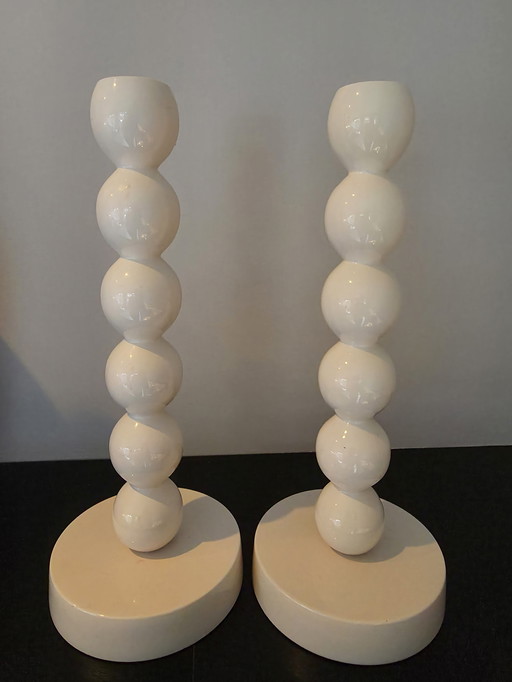 2 Bubbels candlesticks ony shein beige from Zuiver