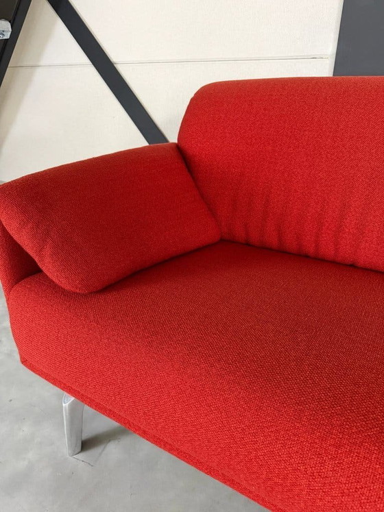 Divano Leolux Balanza - rosso - tessuto di lana – Divani 3 posti, Tessile (photo 2 of 6)