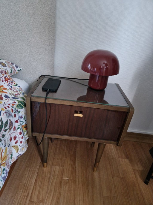 2 tables de chevet vintage – nachtkastjes, Wood