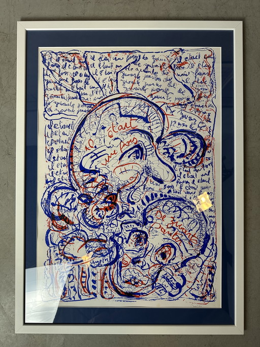 Genummerde zeefdruk - Jean Broisson - Gesigneerd