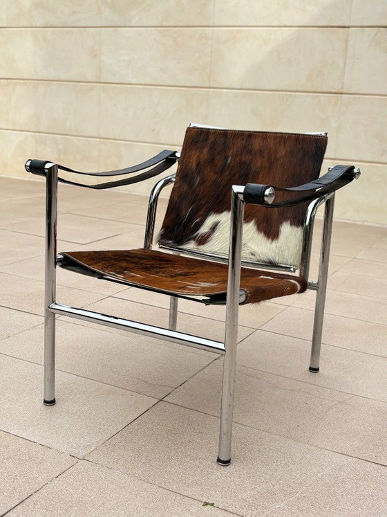 LC1 Basculant Sessel Design Le Corbusier – Verstellbarer relaxsessel, Calfskin (photo 2 of 7)